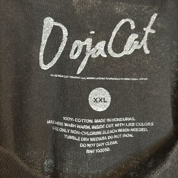 Doja Cat Lightning Planet Womens Black Short Sleeve Tshirt Music Tee Size XXL - Picture 4 of 7